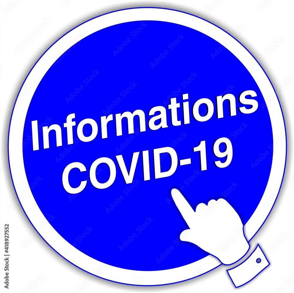 bouton informations COVID-19, covid-19 bouton informations COVID-19, covid-19