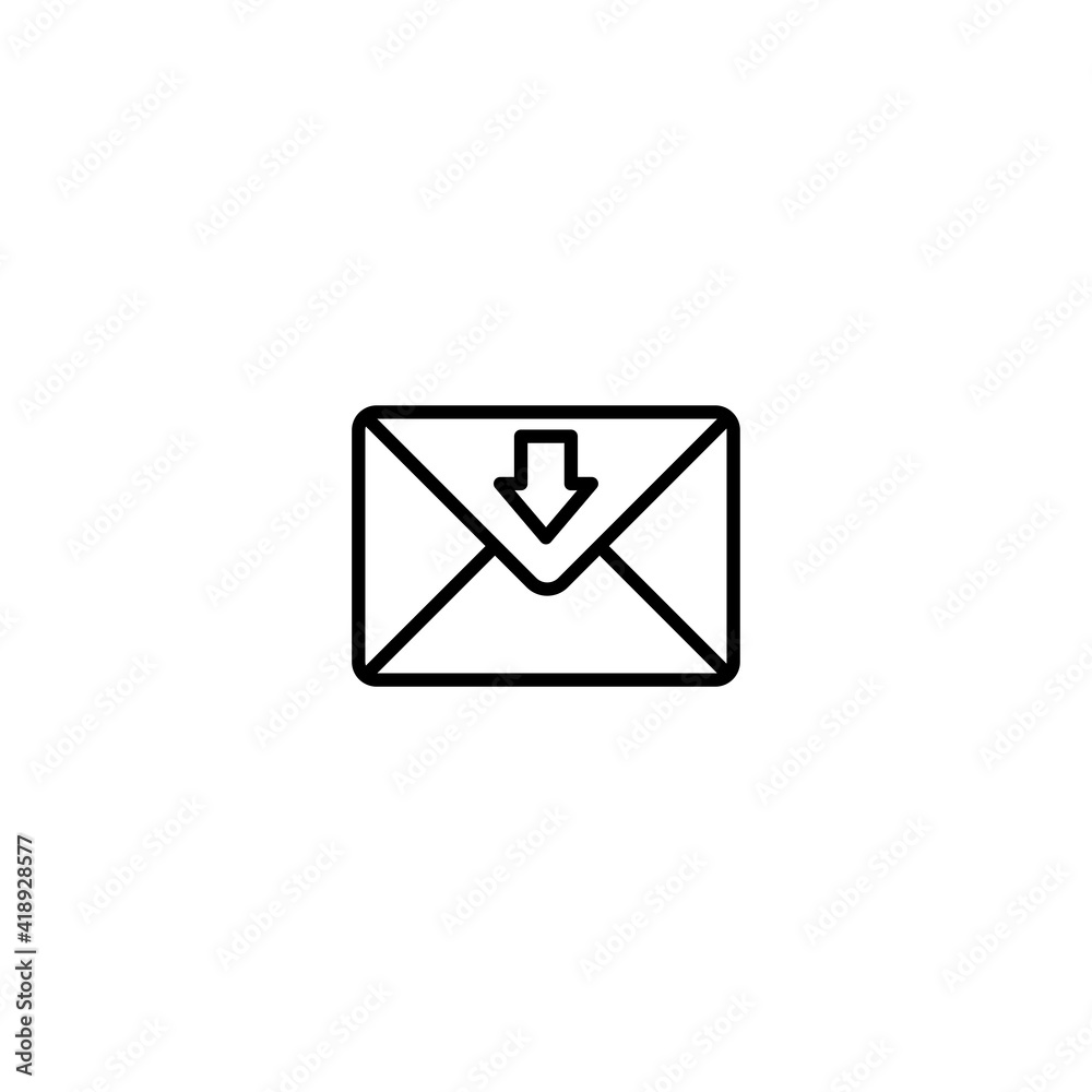 Mail icon, envelope icon, Message icon vector for web, computer and mobile app Mail icon, envelope icon, Message icon vector for web, computer and mobile app