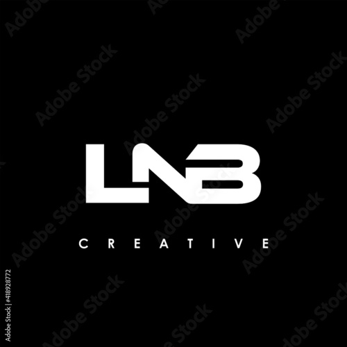 LNB Letter Initial Logo Design Template Vector Illustration photo