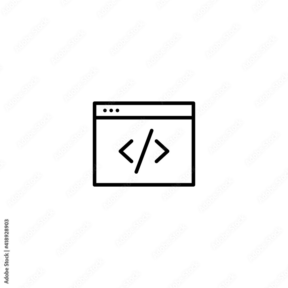 Website icon vector for web, computer and mobile app Website icon vector for web, computer and mobile app