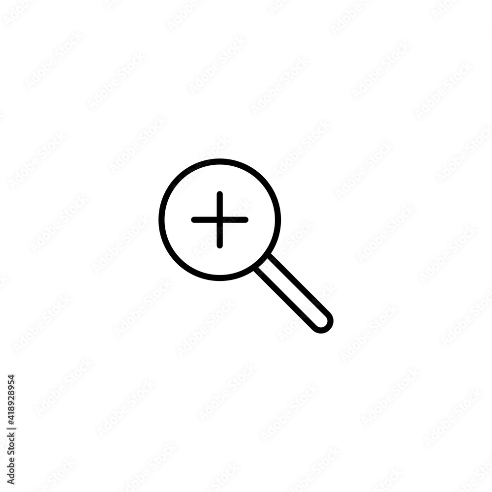 Zoom icon vector for web, computer and mobile app Zoom icon vector for web, computer and mobile app