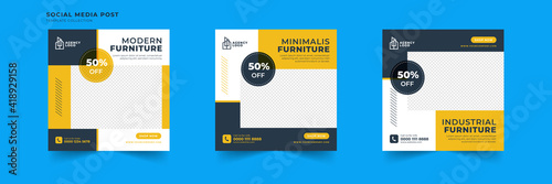 furniture social media post template