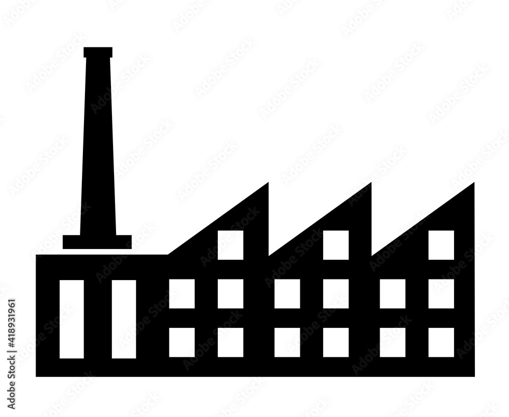 Vector City silhouette object element retro of Industry Factory Vector City silhouette object element retro of Industry Factory