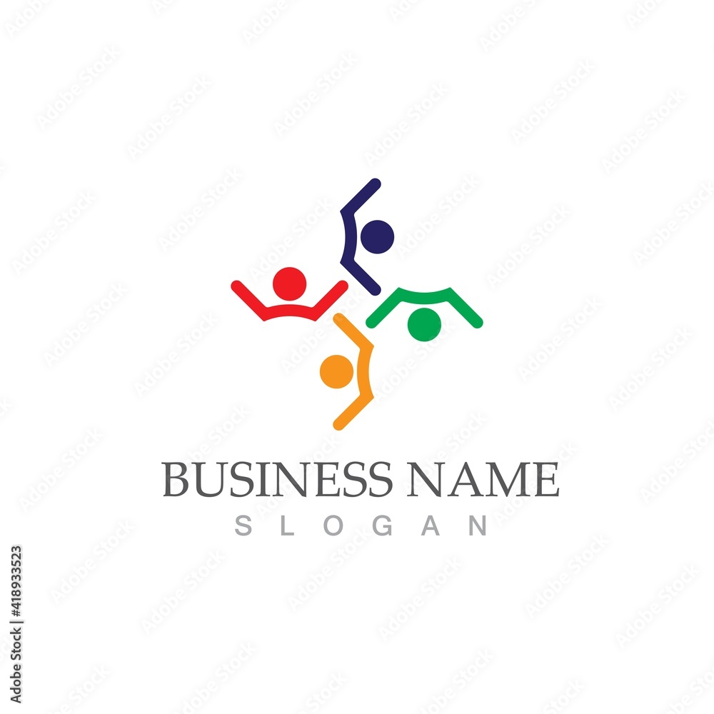 Community, network and social icon Community, network and social icon