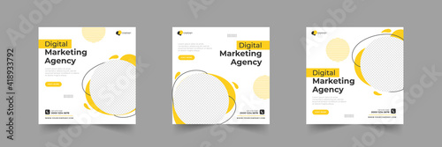 digital marketing agency social media post template