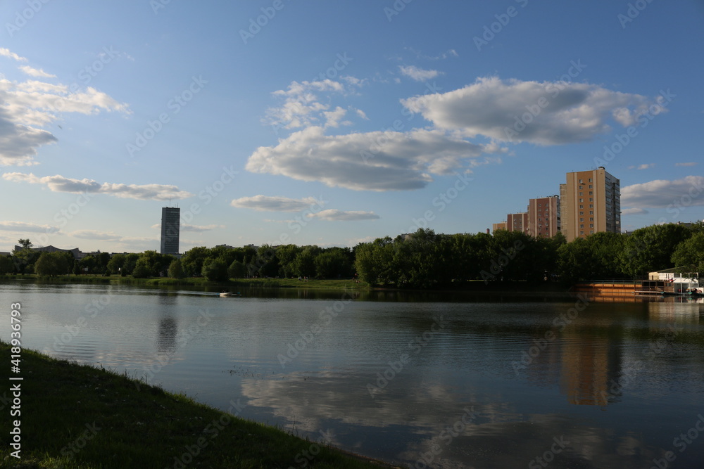 Moscow Izmailovsky pond summer Moscow Izmailovsky pond summer