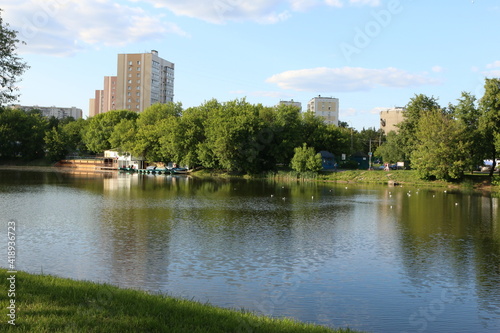 Moscow Izmailovsky pond summer