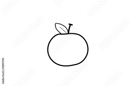 Orange icon style in trendy