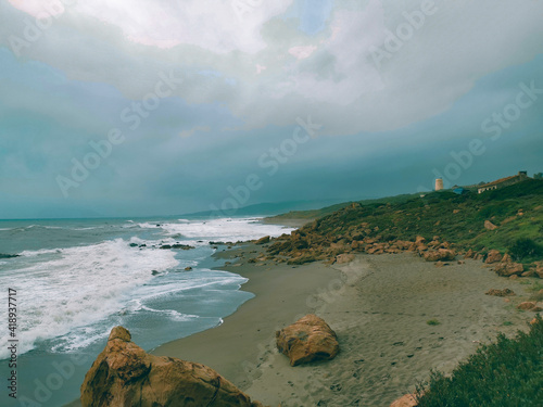 beach and sea