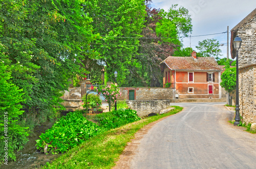 Brueil en Vexin, France - april 3 2017 : picturesque village photo