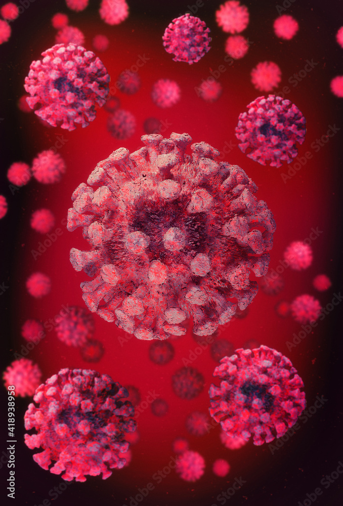 COVID-19 virus microworld of human concept COVID-19 virus microworld of human concept