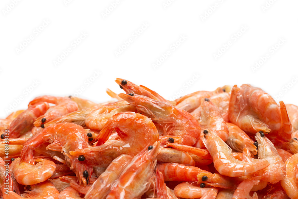 Shrimps isolated on a white background. Shrimps isolated on a white background.