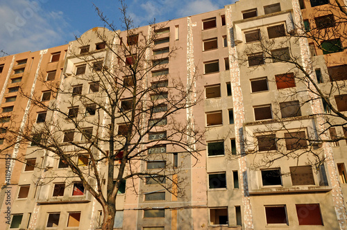  Mantes la Jolie, France - april 3 2017 : building before demolition photo