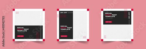 fashion social media post template