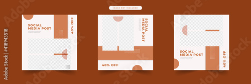 fashion discount social media post template