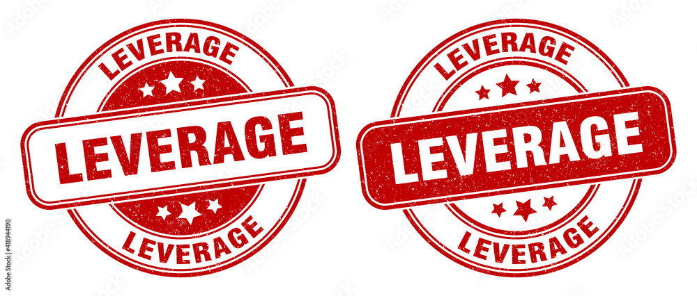 leverage stamp. leverage label. round grunge sign leverage stamp. leverage label. round grunge sign