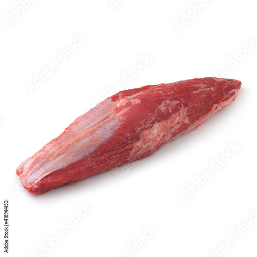 Принти на полотні Close-up view of fresh raw Shoulder Petite Tender Roast Chuck Cut in isolated wh