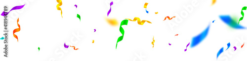 Streamers and confetti. Festive streamers tinsel a
