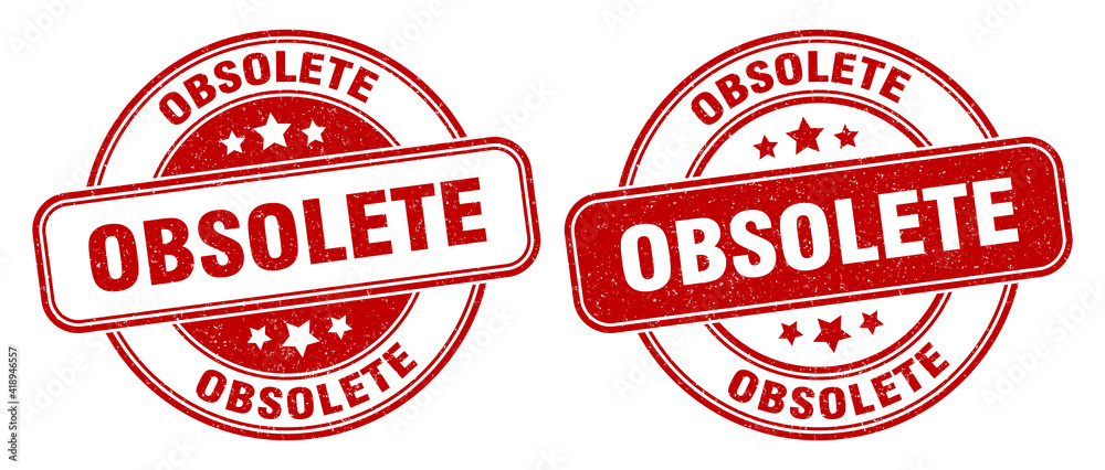 obsolete stamp. obsolete label. round grunge sign obsolete stamp. obsolete label. round grunge sign