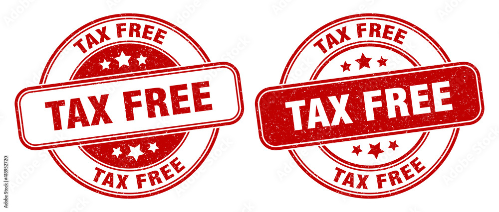 tax free stamp. tax free label. round grunge sign tax free stamp. tax free label. round grunge sign