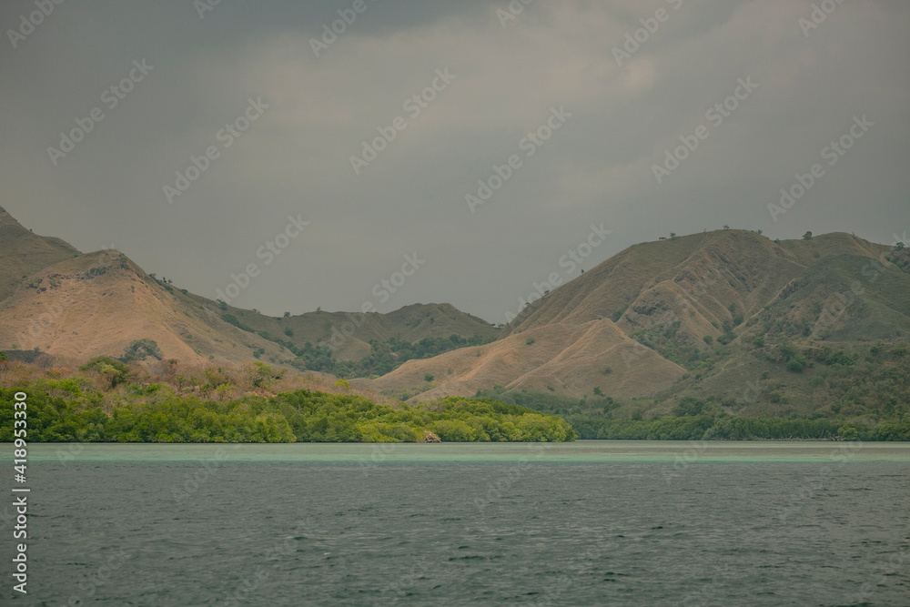 Landscape from Komodo Island of East Indonesia.