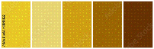 Abstract Background Set 1 with random dots and Yellow color theme e.g. for book and ebook cover design and more