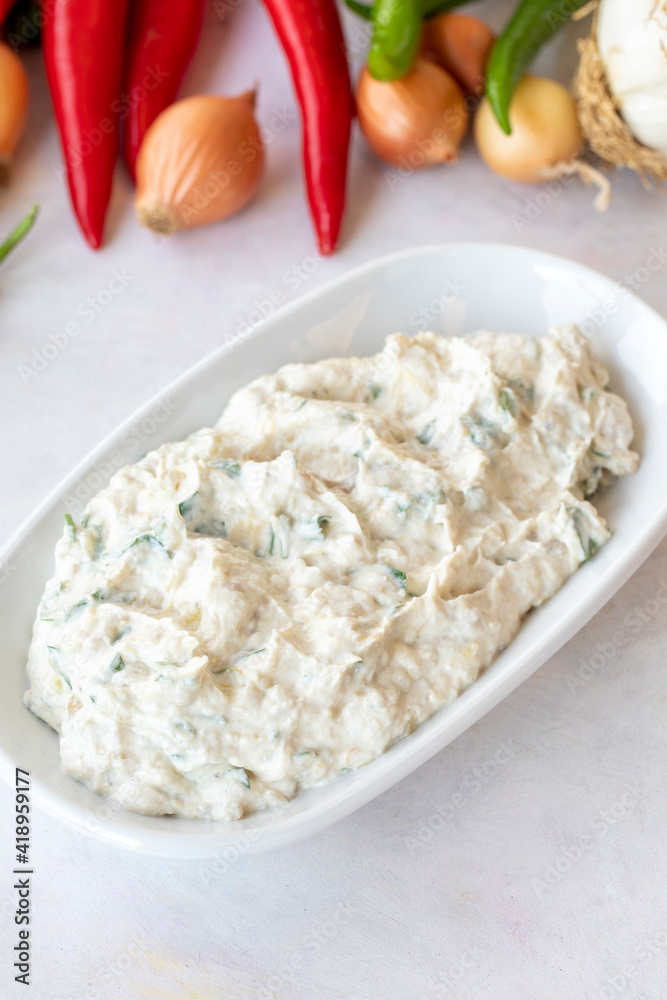Eggplant Dip Baba Ghanoush / Ganoush (Mutabbal). Traditional Middle Eastern cuisine Eggplant Dip Baba Ghanoush appetizer. Eggplant Dip Baba Ghanoush / Ganoush (Mutabbal). Traditional Middle Eastern cuisine Eggplant Dip Baba Ghanoush appetizer.