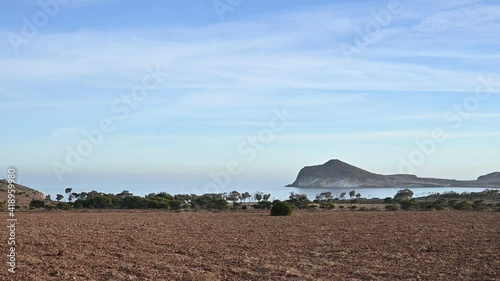 Playa de Los Genoveses en el Parque Natural de Cabo de Gata, Almeria, España