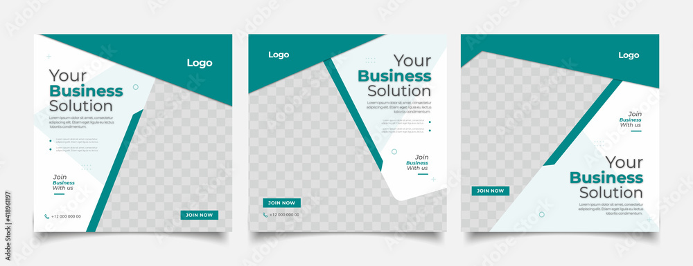 Digital business marketing banner for social media post template Digital business marketing banner for social media post template