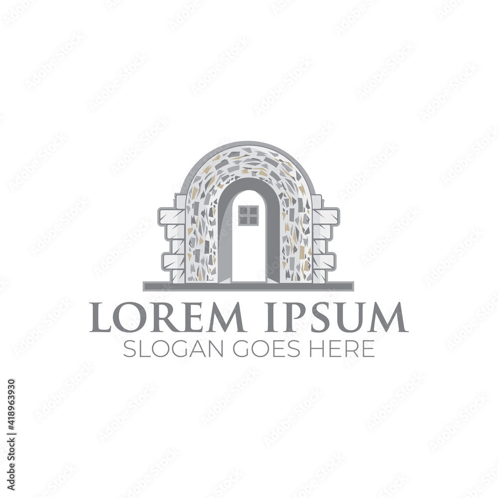 Traditional Arch logo design template