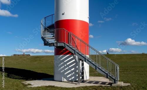 Detail vom Leuchtturm Unterfeuer Glueckstadt, Schleswig Holstein, Deutschland photo