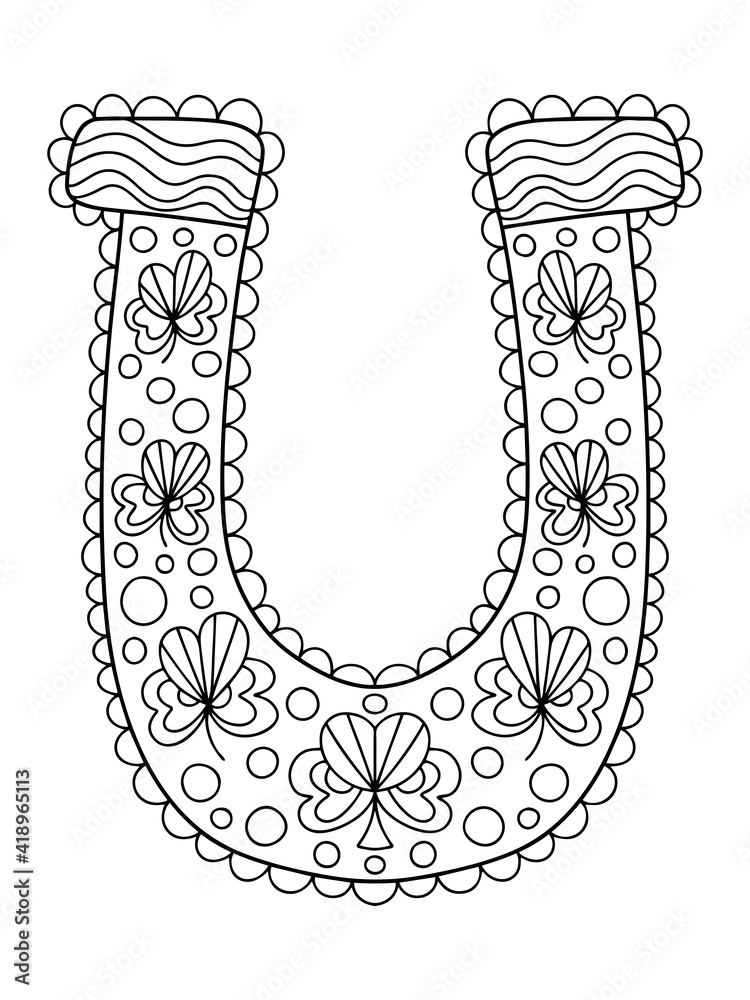 Horseshoe Coloring Page