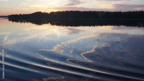 sunrise over the river