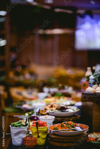 table with snacks