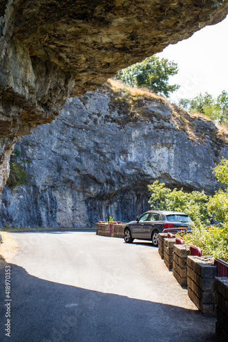 audi on the road - Saint-Antonin, France