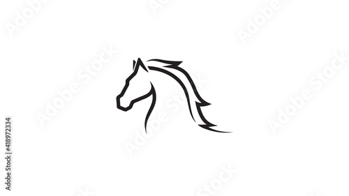 Creative Horse Abstract Logo Vector