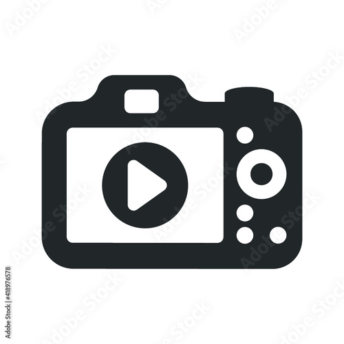 Video play on camera icon