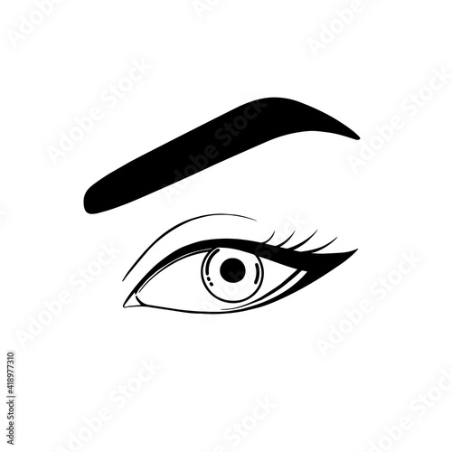 beautiful female eye