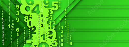 abstract background with numbers	