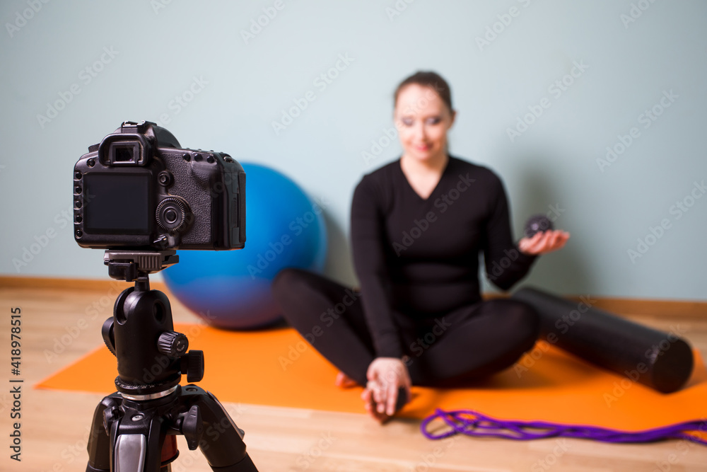 Creating video content with fitness workouts to do at home