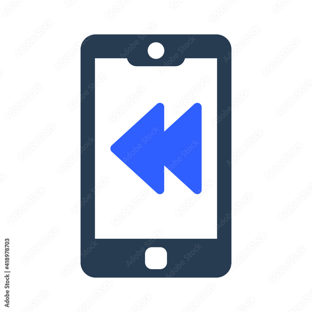 Music key on mobile icon Music key on mobile icon