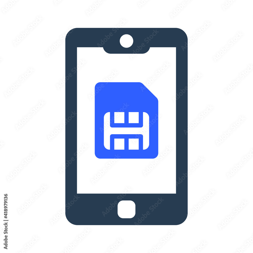 Mobile sim icon Mobile sim icon