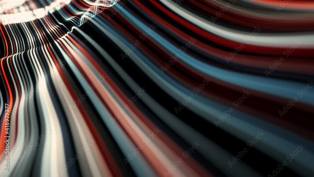 Abstract Light Strings Patterns Flowing Background Loop/ 4k animation ...