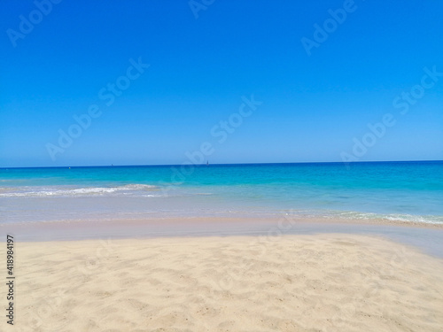 heavenly beach with white sand and turquoise sea
