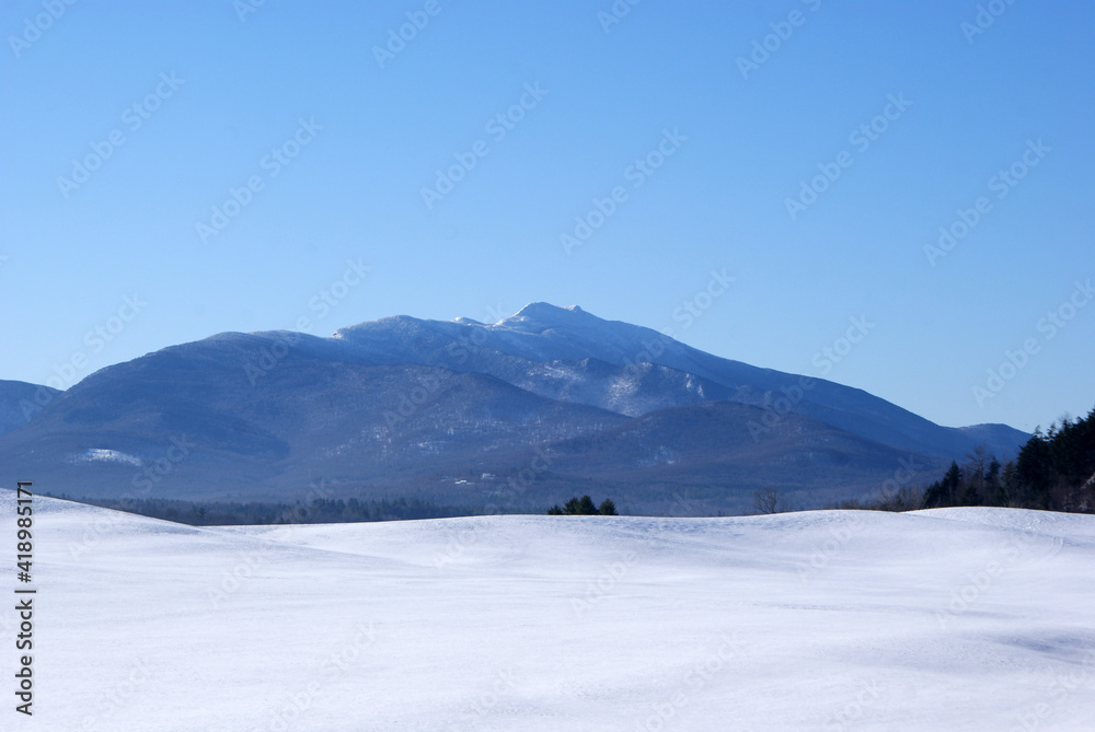 Mt. Mansfield in March in Vermont