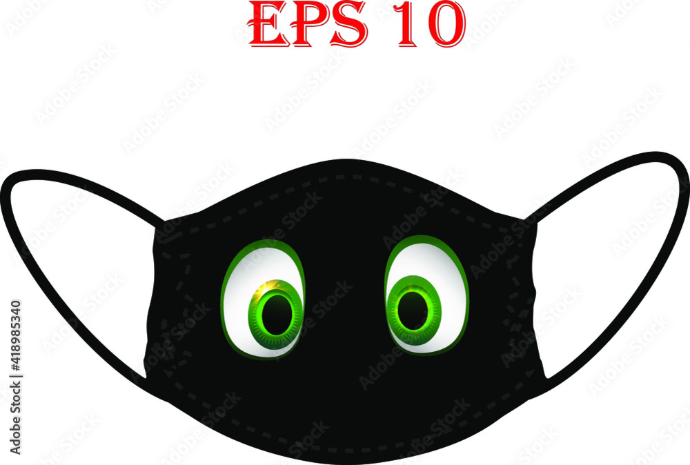Mask of face with emoji. Keep Smile Even If You Wear a Face Mask. Protective reusable face mask. Face mask design print concept Mask of face with emoji. Keep Smile Even If You Wear a Face Mask. Protective reusable face mask. Face mask design print concept