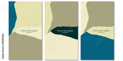 Set of editable vector design elements and shapes for cards © marielpv
