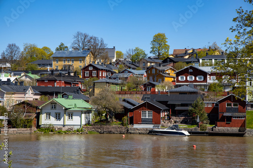 old town on a hillside along the river