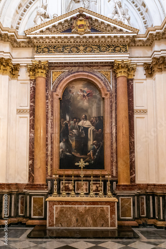 view of the Chapel of San Francisco de Borja in the Valencia Cathedral © makasana photo