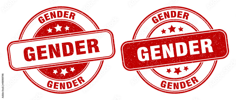 gender stamp. gender label. round grunge sign gender stamp. gender label. round grunge sign